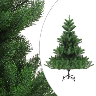 vidaXL zöld megvilágított karácsonyi Nordmann műfenyő 180 cm