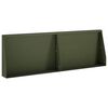 vidaXL T&aacute;mfal 2 db 60 x 12 x 40 cm Ac&eacute;l Olajz&ouml;ld