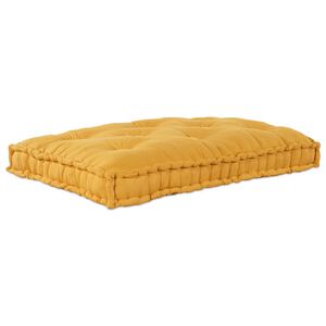 vidaXL Pallet Sofa P&aacute;rna S&aacute;rga 120 x 80 x 12 cm Sz&ouml;vet