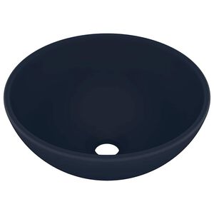 vidaXL kerek matt s&ouml;t&eacute;tk&eacute;k ker&aacute;mia luxus mosd&oacute;kagyl&oacute; 32,5 x 14 cm