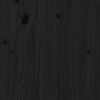 vidaXL fekete t&ouml;m&ouml;r fa &aacute;gykeret fejt&aacute;ml&aacute;val Small Single