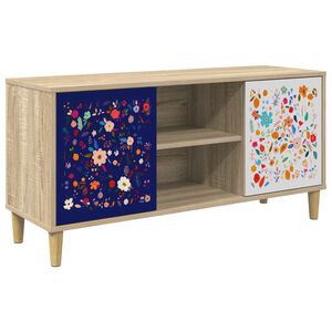 vidaXL TV szekr&eacute;ny MAINZ 102 x 33 x 50 cm Sonoma Szerelt Fa