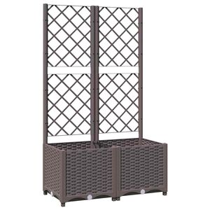 vidaXL barna polipropil&eacute;n r&aacute;csos kerti &uuml;ltetől&aacute;da 80 x 40 x 136 cm