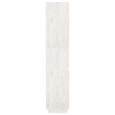 vidaXL fehér tömör fenyőfa könyvszekrény/térelválasztó 80x35x167 cm