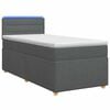 vidaXL Boxspring &aacute;gy matraccal S&ouml;t&eacute;tsz&uuml;rke 90 x 190 cm Sz&ouml;vet