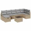 vidaXL Kanap&eacute; Szett 8 db Beige &eacute;s Vil&aacute;gossz&uuml;rke polirattan