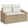 vidaXL Kanap&eacute; Szett p&aacute;rn&aacute;val t&aacute;rol&oacute;val 8 pcs Beige &eacute;s kr&eacute;m polirattan
