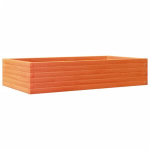 vidaXL viaszbarna t&ouml;m&ouml;r fenyőfa kerti vir&aacute;gl&aacute;da 110x60x23 cm