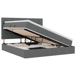 vidaXL &Aacute;gy t&aacute;rol&oacute;val &eacute;s LED l&aacute;mp&aacute;val S&ouml;t&eacute;tsz&uuml;rke 180 x 200 cm