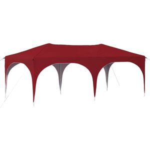 vidaXL Parti s&aacute;tor 575 x 288 x 245 cm Burgundi Oxford Sz&ouml;vet