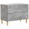 vidaXL &Eacute;jjeli asztal Betonsz&uuml;rke 62 x 34,5 x 48 cm Szerelt Fa