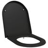 vidaXL WC &uuml;lőke Fekete 49 x 36 x 4 cm Duroplast