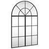 vidaXL fekete &iacute;velt vas fali t&uuml;k&ouml;r 60x90 cm