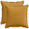 vidaXL P&aacute;rna huzat 2 db HOUTEN S&aacute;rga 50 x 50 cm cord