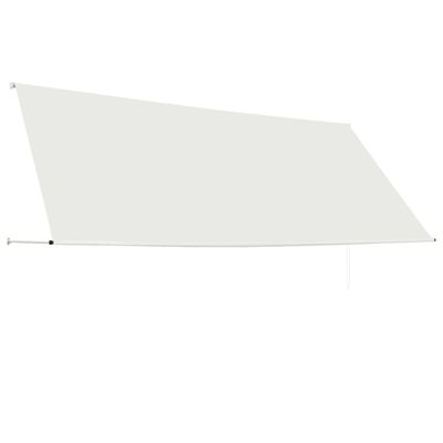 vidaXL feltekerhető krémszínű napellenző 350 x 150 cm
