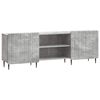 vidaXL TV szekr&eacute;ny Betonsz&uuml;rke 150 x 31 x 52 cm Szerelt Fa