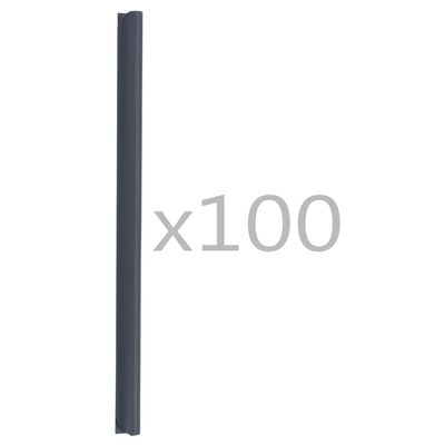 vidaXL 100 darab antracitszürke PVC kerítés tekercs rögzítő