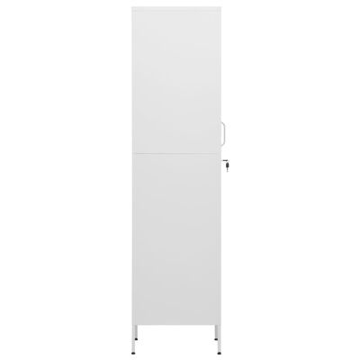 vidaXL fehér acél zárható szekrény 35 x 46 x 180 cm