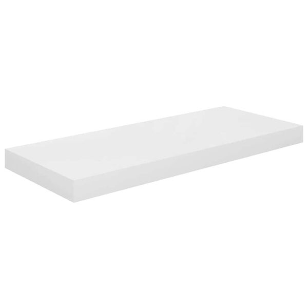 vidaXL magasf&eacute;nyű feh&eacute;r MDF lebegő fali polc 60 x 23,5 x 3,8 cm