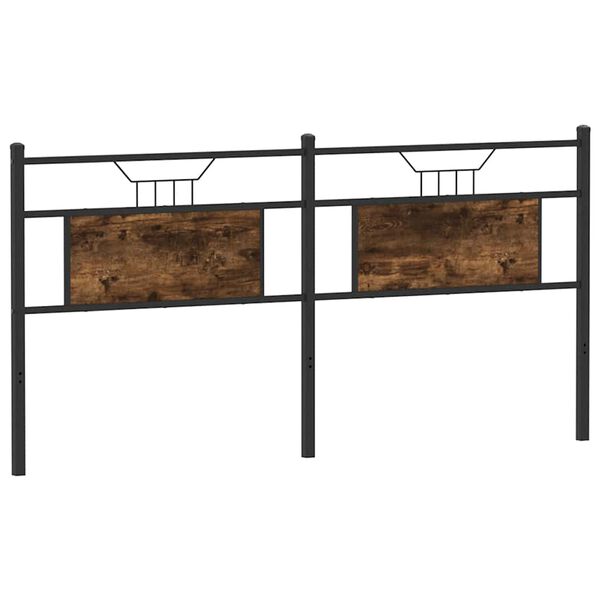 vidaXL f&uuml;st&ouml;s t&ouml;lgy sz&iacute;nű szerelt fa &eacute;s ac&eacute;l csere fejt&aacute;mla 180 cm