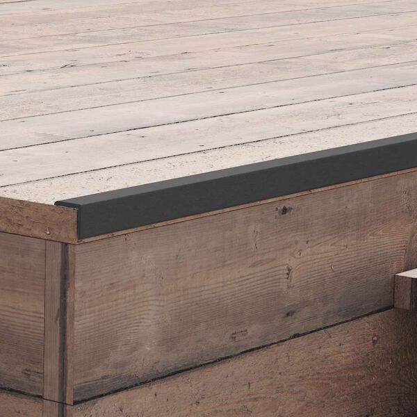 vidaXL 5 db fekete WPC teraszburkol&oacute; sarokprofil 170 cm