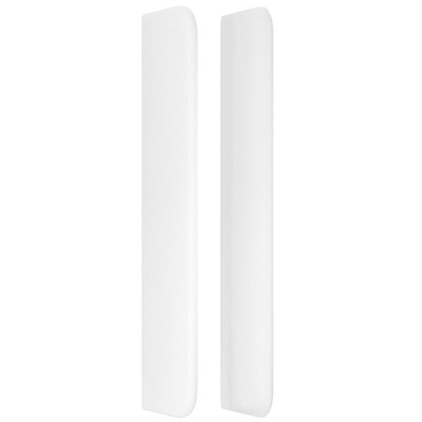 vidaXL fehér műbőr fejtámla szárnyakkal 203x16x118/128 cm