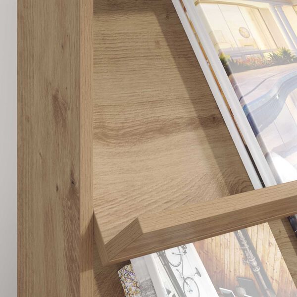 vidaXL Magazin &aacute;llv&aacute;ny Artisan t&ouml;lgy 70 x 41 x 156 cm Faanyag