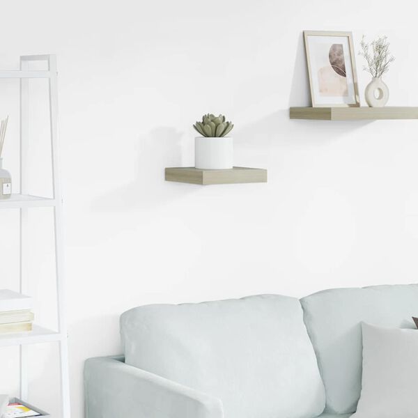 vidaXL t&ouml;lgysz&iacute;nű MDF lebegő fali polc 23 x 23,5 x 3,8 cm