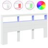 vidaXL feh&eacute;r &aacute;thidal&oacute;szekr&eacute;ny LED-vil&aacute;g&iacute;t&aacute;ssal 200 x 17 x 102 cm