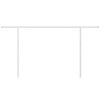 vidaXL fehér vas napellenzőrúdszett 450 x 245 cm