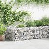 vidaXL horganyzott acél gabion fal 450 x 30 x 50 cm