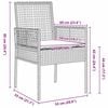 vidaXL Kert étkező szett 3 pcs Bézs Poli rattan