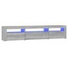 vidaXL sz&uuml;rke sonoma sz&iacute;nű TV-szekr&eacute;ny LED-l&aacute;mp&aacute;kkal 195x35x40 cm