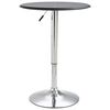 vidaXL fekete MDF b&aacute;rasztal &Oslash;60 cm