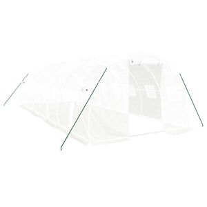 vidaXL feh&eacute;r ac&eacute;lv&aacute;zas melegh&aacute;z 24 m&sup2; 8x3x2 m