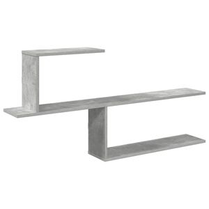 vidaXL Falpolc Betonsz&uuml;rke 122 x 18 x 60 cm Szerelt Fa