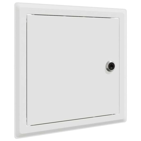 vidaXL Hozzáférési panel 2 pcs Fehér 20 x 20 cm Acél