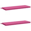 vidaXL Pad p&aacute;rn&aacute;k SOEST 2 db 100% poli&eacute;szter R&oacute;zsasz&iacute;n 100 x 40 x 5 cm