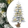 vidaXL Mini Kar&aacute;csonyfa 45 cm 25 LED Meleg feh&eacute;r PVC &eacute;s PE