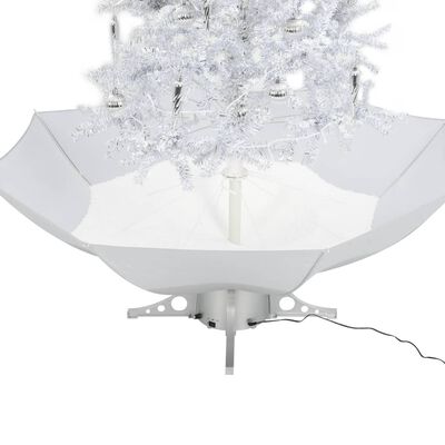 vidaXL fehér havazó karácsonyfa ernyő alakú talppal 190 cm