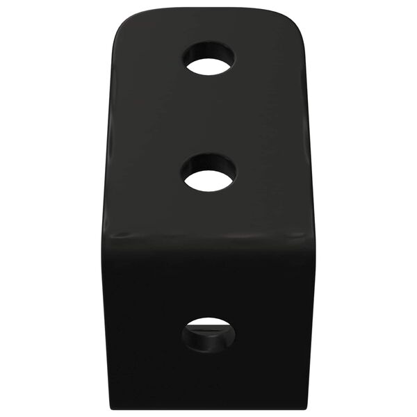 vidaXL Kamp&oacute;k 2 pcs Fekete M5 x 110 mm Vas