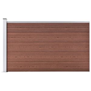 vidaXL barna WPC kerti ker&iacute;t&eacute;s 175 x 105 cm