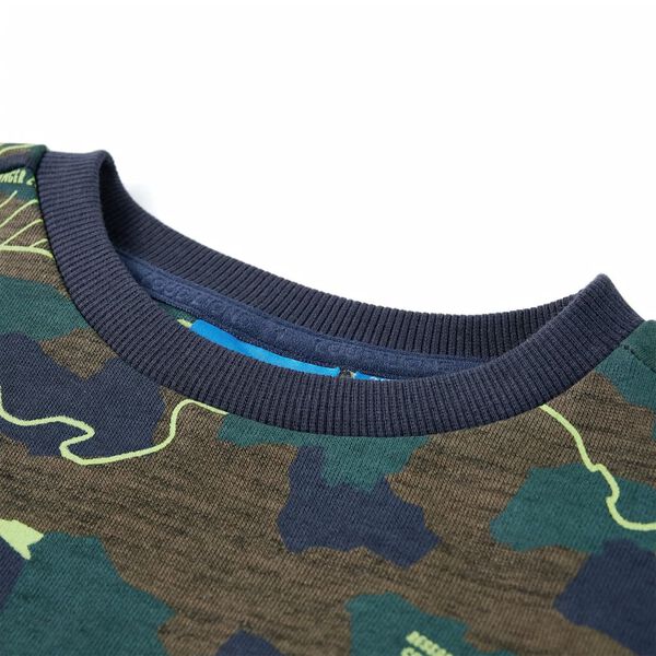 Sötét keki melange gyerekpulóver 128