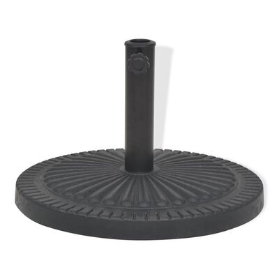 vidaXL kör alakú, fekete gyanta napernyő talp 14 kg