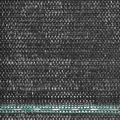 vidaXL fekete HDPE teniszháló 2 x 25 m