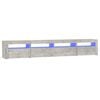 vidaXL betonsz&uuml;rke TV-szekr&eacute;ny LED-l&aacute;mp&aacute;kkal 240x35x40 cm