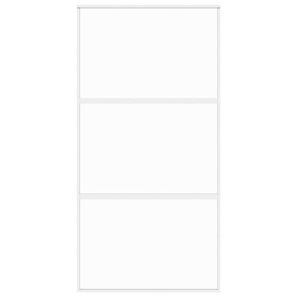 vidaXL fehér edzett üveg és alumínium tolóajtó 102,5 x 205 cm