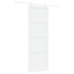 vidaXL Cs&uacute;sz&oacute; ajt&oacute; Feh&eacute;r 83 x 232 cm T&ouml;m&ouml;r Fenyőfa