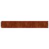 vidaXL 50 db rugalmas corten ac&eacute;l gyepszeg&eacute;ly 15 x 103 cm