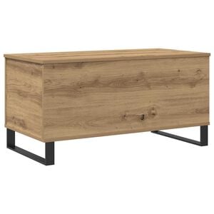 vidaXL k&eacute;zműves t&ouml;lgy sz&iacute;nű szerelt fa doh&aacute;nyz&oacute;asztal 90x44,5x45 cm